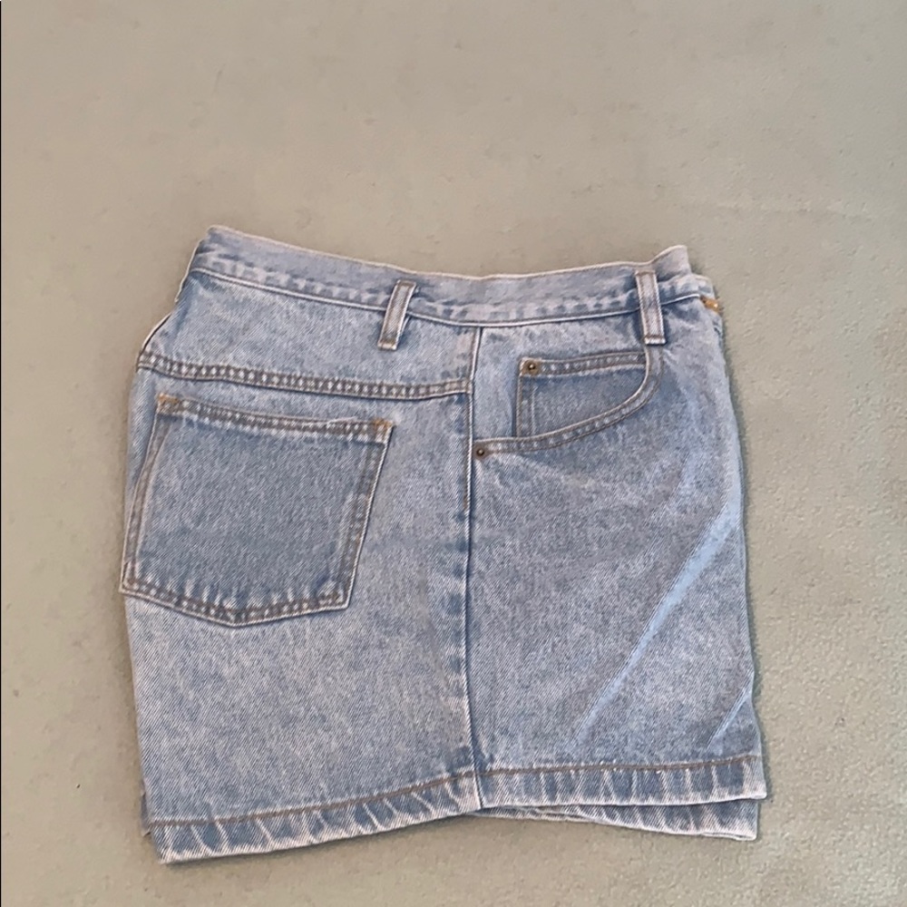 Vintage 90s button fly jean shorts